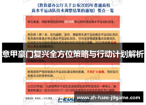 意甲豪门复兴全方位策略与行动计划解析